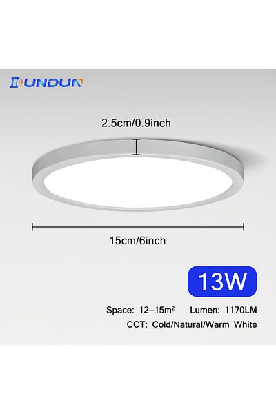 Choice Cold White 13w Ultrathin 0.9inch Led Ceiling Light 6w 9w 13w 18w 24w Ceiling Lamps For Living Room 8