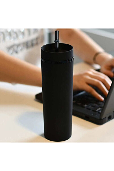 Choice 480 مل أسود قطعة واحدة - كوب بلاستيكي مزدوج الطبقات ذو قيمة جمالية عال...