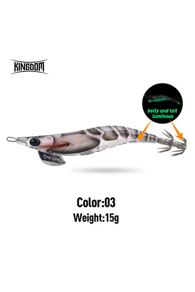 Choice 3.0 15g Color 03 Kingdom Egi Squid Bait Artificial Jigging Lures Slow ...