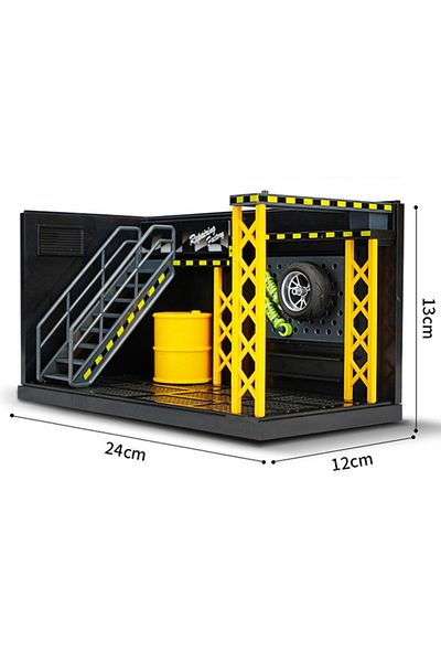 Choice Repair Shop-with Box 1:24 1:12 Scale Lighting Parking Lot Assembly Toy Diecast Alloy Model Car Garag