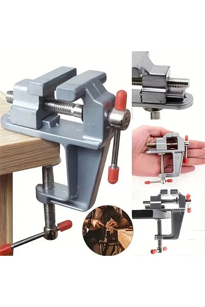 Choice Mini Bench Vise Muliti-Funcational 3.5&quot Aluminum Miniature Small Jewelers Hobby Clamp On Tabl...