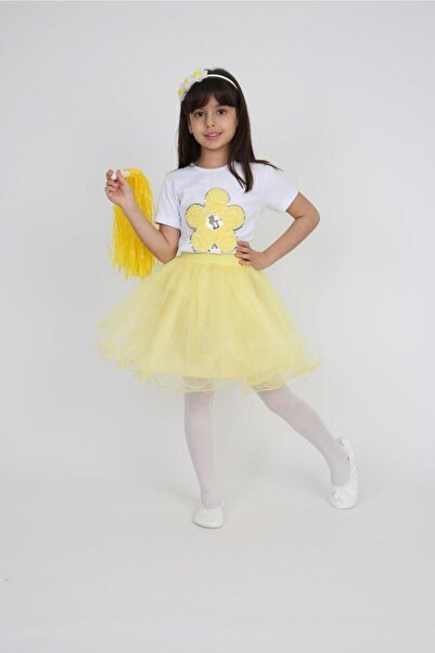 YCN TEKSTİL مجموعة تنورة توتو تي شيرت زهرية للفتيات في 23 أبريل 29 أكتوبر ملا...