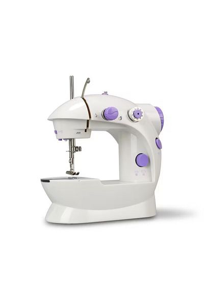 Choice Purple EU Plug Household Sewing Machine Portable Electric Sewing Machines with Light and Speed Contr
