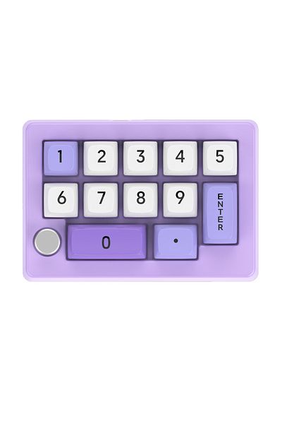 Choice مفتاح أحمر أرجواني، 13 مفتاحًا ميكانيكيًا قابلًا للبرمجة بالكامل وقابل للتبديل الساخن، إضاءة RGB 7 ألوان