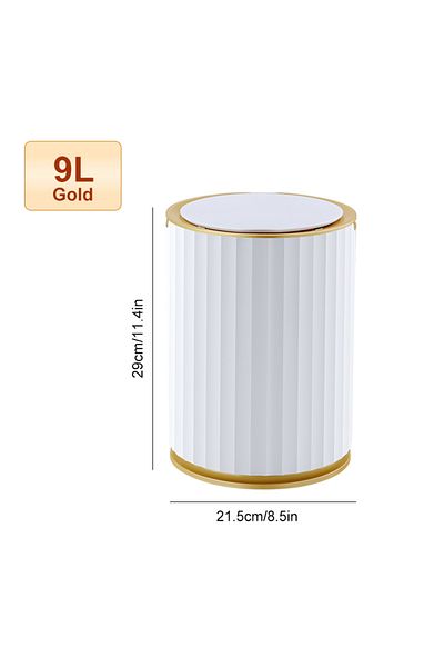 Choice 9L Gold Battery Smart Home Automatic Sensor Trash Can For Kitchen Bathroom Toilet Smart Trash Can Li