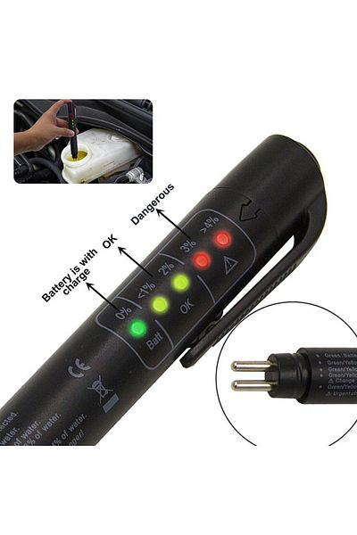NarzrIe black Accurate Oil Quality Check Pen Universal Brake Fluid Tester Car Brake Liquid Digital Tester Ve