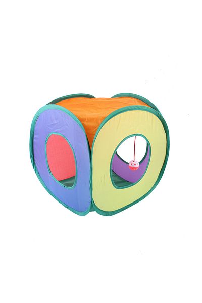 Choice Colorful Rainbow Practical Cat Tunnel Pet Tube Collapsible Play Toy Rainbow Tunnel Indoor Outdoor Ki