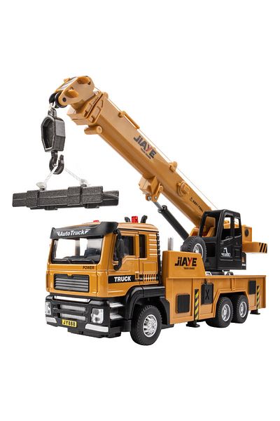 Choice Yellow 1/50 Scale Crane Engineering Car Model Toy Metal Vehicles Body Alloy Diecast Simulation Crane