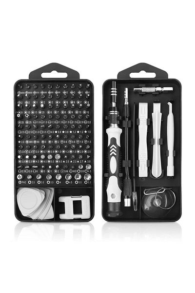 OLOEY 115 in 1 Precision Screwdriver Set 115 in 1 Electronic Repair Hand Tools Micro Magnetic Drill Bits f