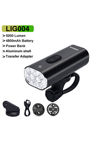 Choice LIG004 NEWBOLER 5000LM مصباح أمامي ذكي للدراجات الجبلية قابل لإعادة ال...
