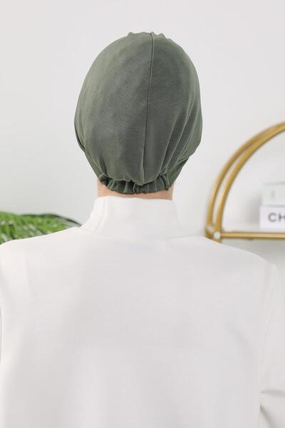 Aisha's Design Χειμερινό καπέλο με κάλυμμα κεφαλής, B-73O, Χακί