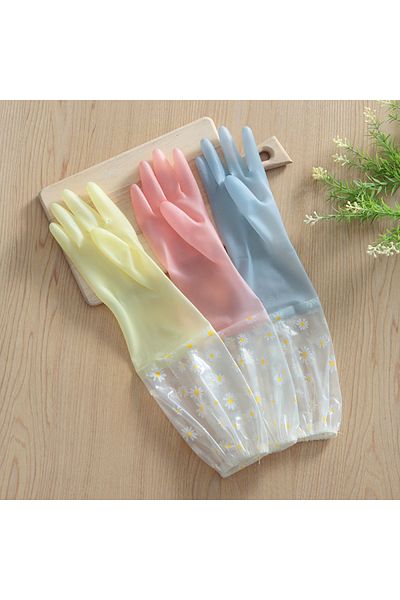 Choice random 1pair 1 Pair Of Thermal Dishwashing Gloves, Thick And Durable, Waterproof Non-slip