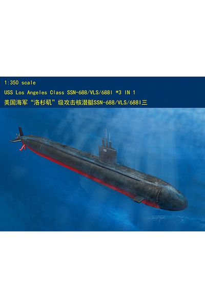 Choice HobbyBoss 83530 1/350 USS Los Angeles Class SSN-688/VLS/688I (3 in 1) Submarine-Scale Model Kit
