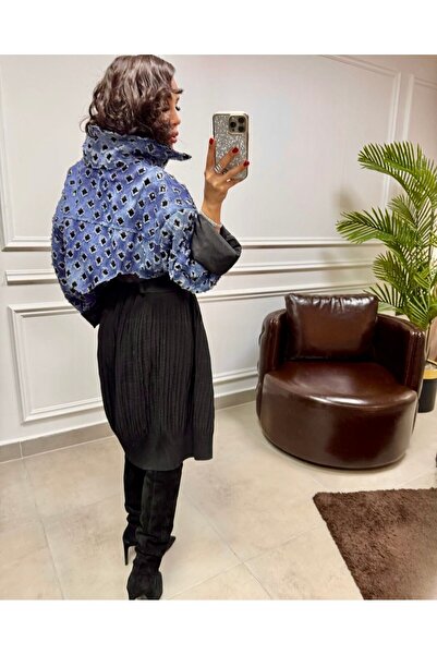 H4 Denim Detay Trençkot