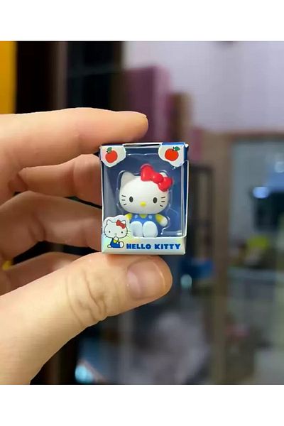 Choice Random 1 Sanrio Family Rice Grain Doll First Blind Box Hello Kitty Kuromi Mini Collectible Model Dol
