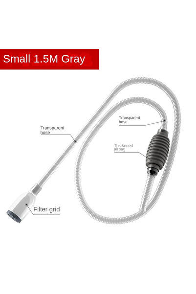 Choice1 1.5 متر جديد لتغيير مياه حوض السمك، غسالة رمل، مضخة مياه، ممتص مياه ح...