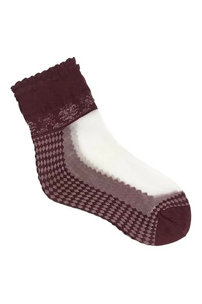 Marsilyan Italiana Women's Diamond Pattern Socks