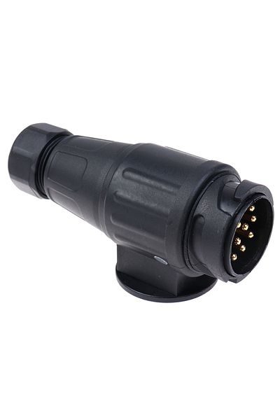 Choice 1pc 12V 13 Pin Trailer Plug Waterproof Trailer 13 Pole  Electrical Connector Wiring Connector Ada...
