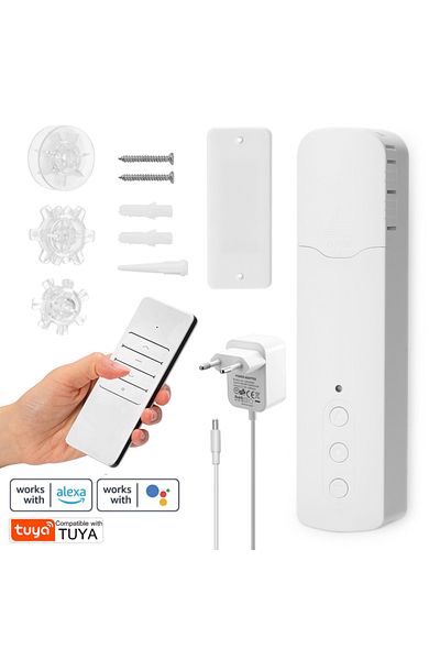 Choice Type B EU Tuya WIFI Smart Electric Curtain Motor Chain Roller Blinds Pull Bead Curtain Switch System