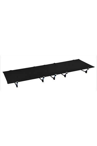 AZULBLANCO Black Portable Foldable Camping Cot Single Person Outdoor Folding Bed 330lb Bearing Weight Compact F