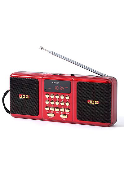 Choice Red Portable Stereo FM Radio Wireless Speakers USB TF Card Player Rechargeable Bluetooth-compatible