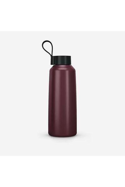 Decathlon Outdoor Stainless Steel Flask - 1 L - Claret Red - 100