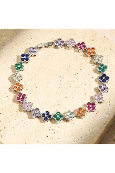 Choice Bracelet B UILZ Sweet Pink Heart Zircon Choker Necklace for Women Girls Elegant Crystal Wedding Part