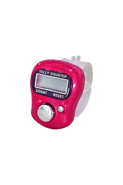 Gaqqee pink New Finger Counter LCD Electric Digital Display With Light Tally Counter Stitch Marker Sewing K