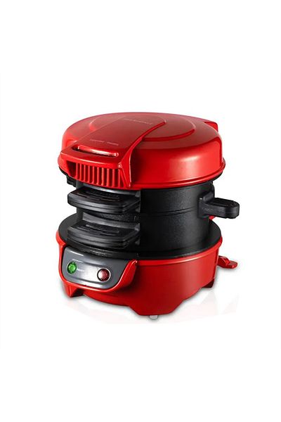 Choice EU Red 220V 110V Multifunctional burger machine Mini Breakfast Muffin Maker Household Non Stick Plat