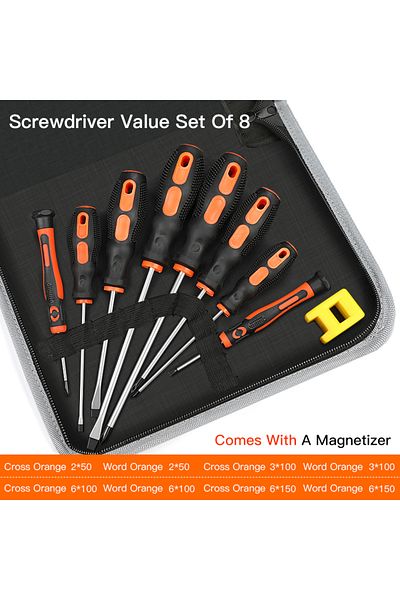Choice A02794 Airaj 6/8/10 Pcs Insulated Screwdriver Set Multifunctional Appliance Parts Repair Tool One Wo