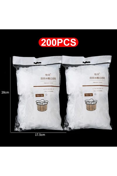 Choice 200 PCS 200Pcs Disposable Kitchen Sink Filter Sewer Drain Anti-blocking Garbage Bag Pool Leak Mesh B