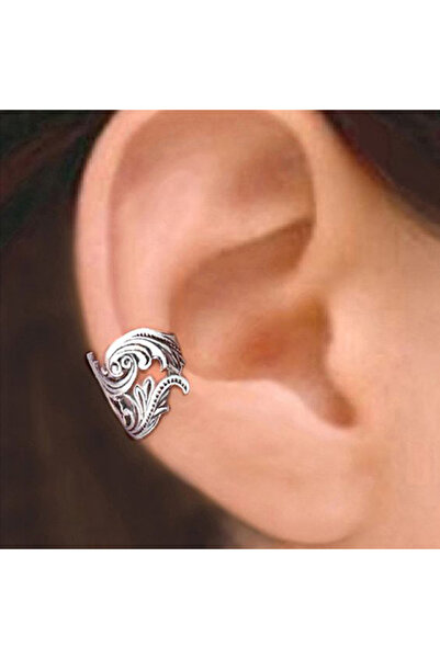 Choice E2700 Huitan Ethnic Pattern Ear Cuff for Women Metal Silver Color/Gold...