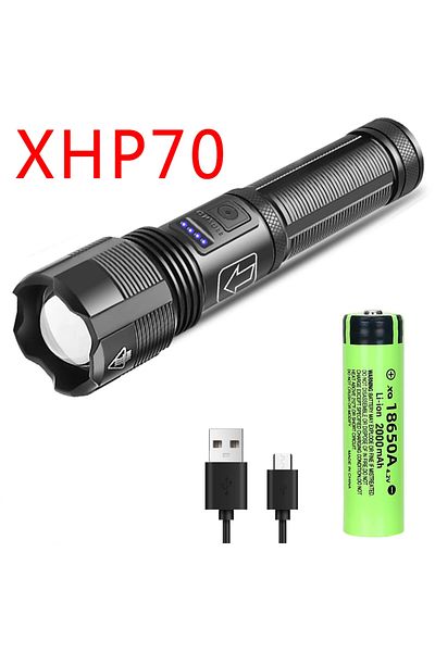 XIWANGFIRE p70 2000mah battery High Power XHP70 Led Flashlight Rechargeable 4 Core Torch Zoom USB Hand Lantern