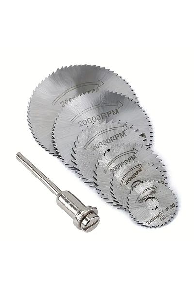 Choice Silver 7pcs High-Speed Steel Cutting Blades: Cut Wood, Plastic, Copper, Aluminum & Soft Metals With