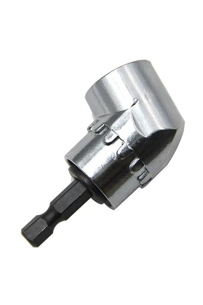 OIMG Hexagonal Silver 105 Degree Angle Screwdriver Set Holder Adapter Adjustable Bits Nozzles Angle Screw