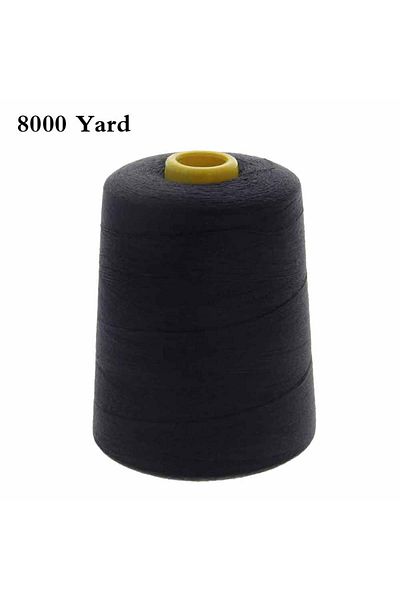Choice Black 8000 Yards Spools Sewing Polyester Thread 402 Thread Embroidery Thread for DIY Sewing Machine