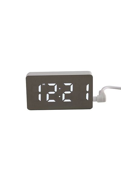 Choice white LED Electronic Watch Mirror Alarm Clock Home Furnishings Smart Small Tools Desk Digital Bedroo