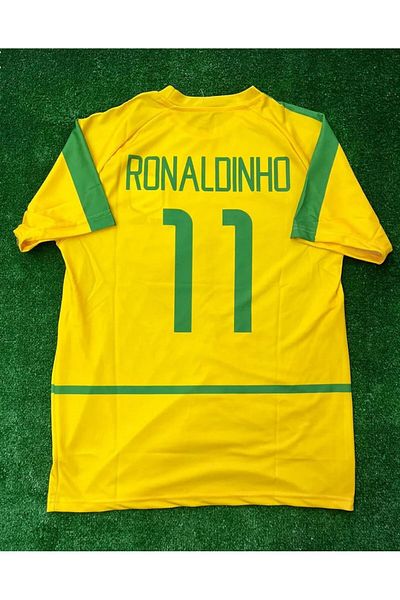 Legent Lady Ronaldinho Retro Brazil Jersey Legend No: 11