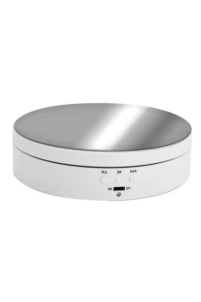 Choice 138whitemirror Motorised Rotating Mirror Display Stand,360 Degree Turntable, Jewellery Holder,usb Po