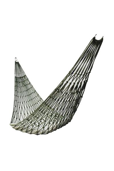 Choice Navy Green Garden Outdoor Thickened Nylon Rope Hammock Indoor Mesh Hammock Portable Simple Hammock S