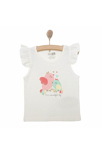 ebebek Hello Baby HelloBaby Basic Kız Kuş Baskılı Atlet T-shirt Kız Bebek