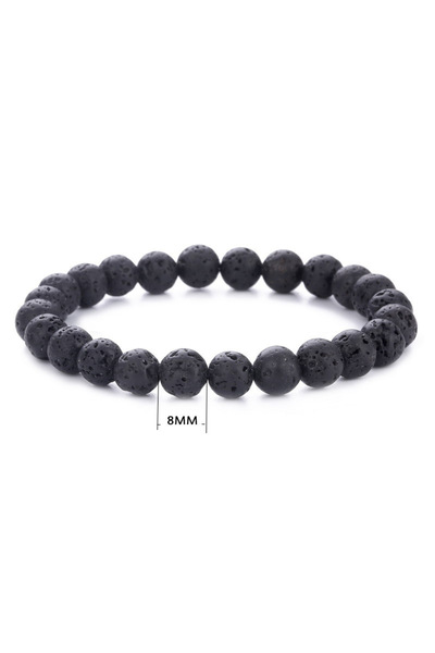 Choice سوار من حجر الحمم البركانية من حجر السج للرجال والنساء، مجوهرات يدوية ...