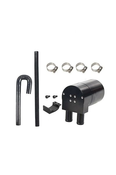 Choice BLACK Reservoir Fuel Tanks Oil Catch Can Box with Silicone Radiator Hose For BMW N54 335i 135i E90 E