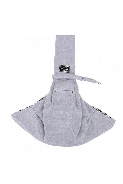 Choice Gray G630 Dog Bag Pet Out Crossbody Shoulder Bag Outdoor Travel Portable Cat Puppy Sling Bag Cotton