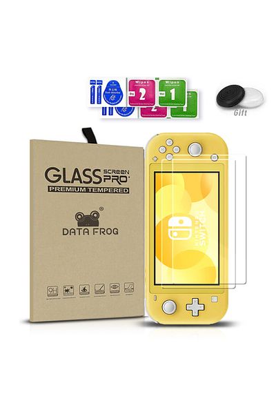 Choice 2pcs Packed Data Frog Tempered Glass Screen Protector Compatible-nintendo Switch Lite Hd Clear Scree