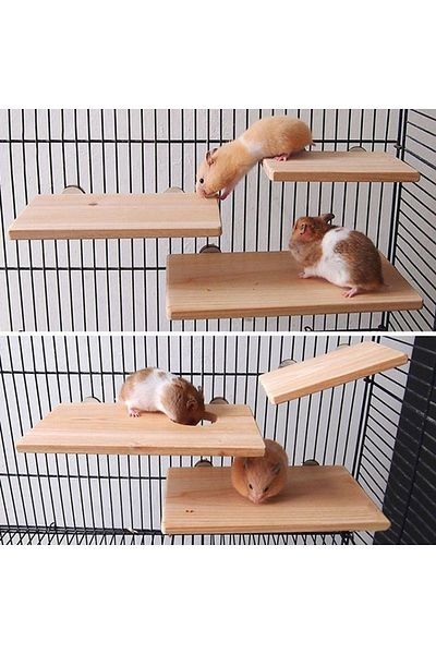 Choice S Pet Wood Stand Platform Bird Toys Parrot Rack Hamster Accessories Gerbils Mice Jumping Board Home.