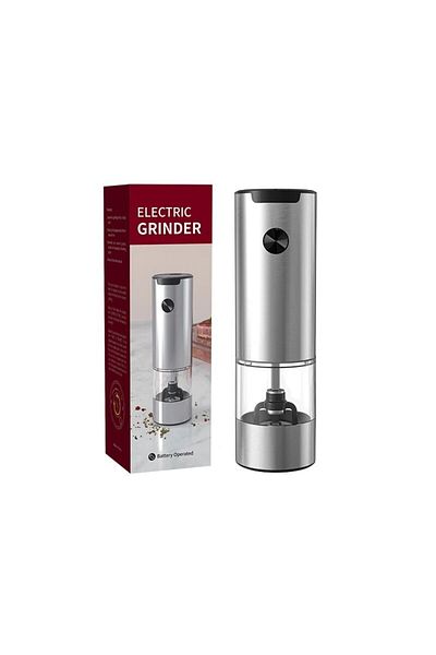 Choice Steel 1pcs Electric Automatic Mill Pepper And Salt Grinder With LED Light Adjustable Coarseness Grin