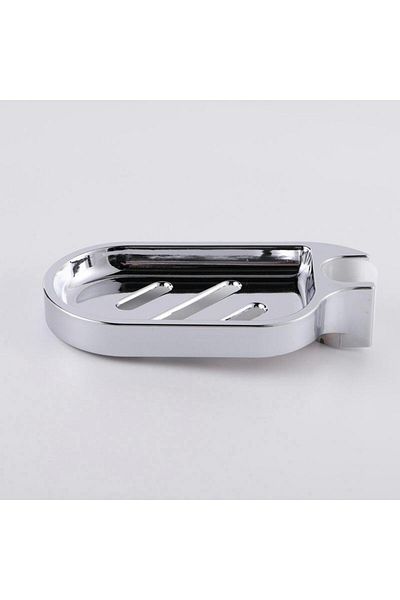 Kesoto 22mm hole Soap Dish Hollow Soap Rack Shower Rod Slide Soap Plates Soap Tray for Shower Kitchen Count