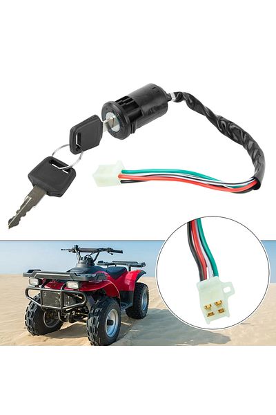 Choice Motorcycle Ignition Switch + Keys Scooter Accessories fit For Quad Dirt Bike For ATV On/Off Plast...