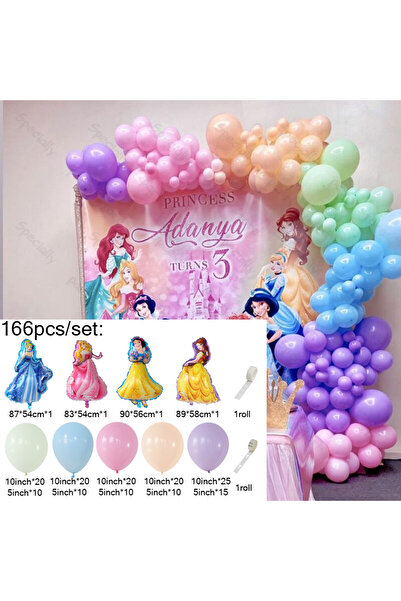 Choice كما في الصورة كما في الصورة 1 مجموعة زينة أركان بالونات الأميرة لعيد م...